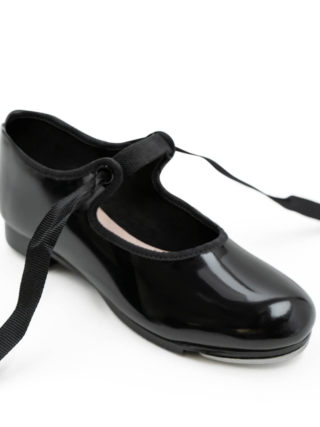 Jr. Tyette Tap Shoe – Child's classic tap shoes with a secure buckle strap - black